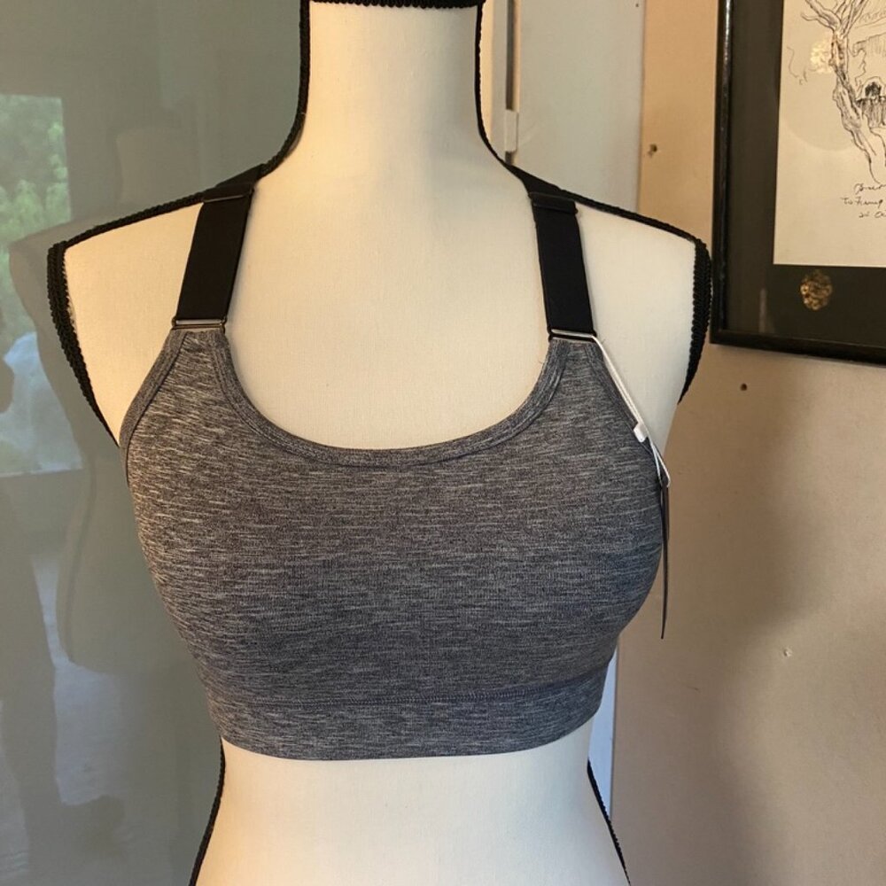 NWT icy zone grey women's yoga top